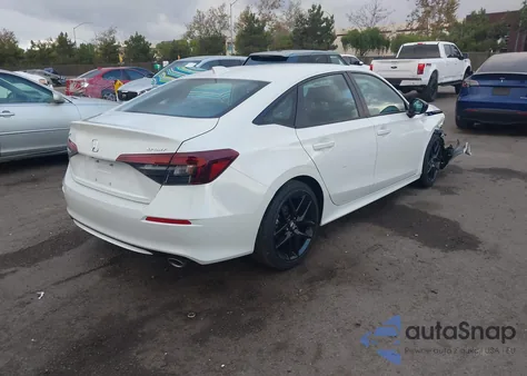 2025 Honda Civic Sport z USA, uszkodzony, nr VIN 2HGFE2F57SH540438